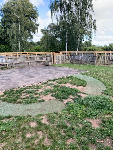 pre school garden view before 2