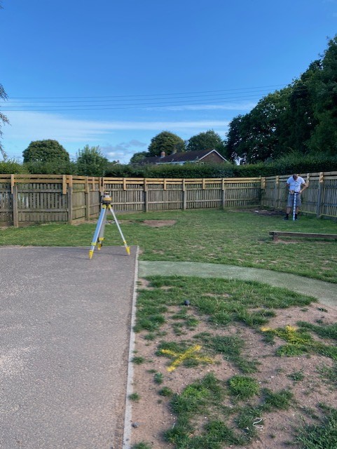 pre school garden view before