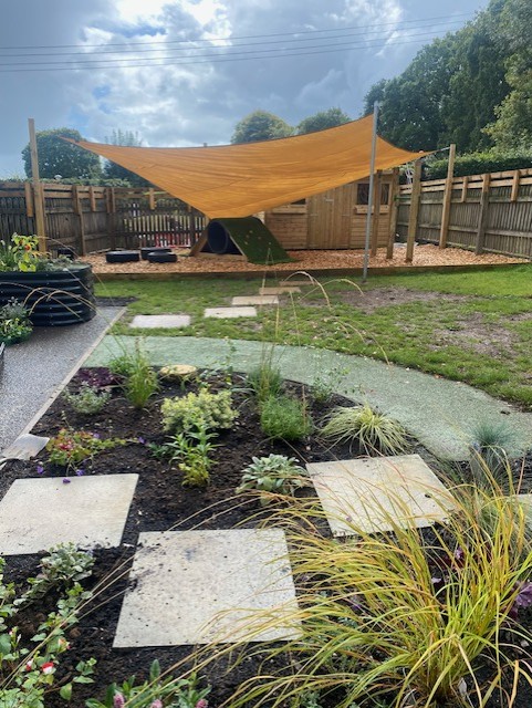 pre school garden after view from building